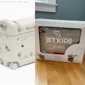 JetKids BedBox Kid's Ride-On Carry-On Rolling Luggage Suitcase